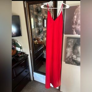 minuet Red floor length dress